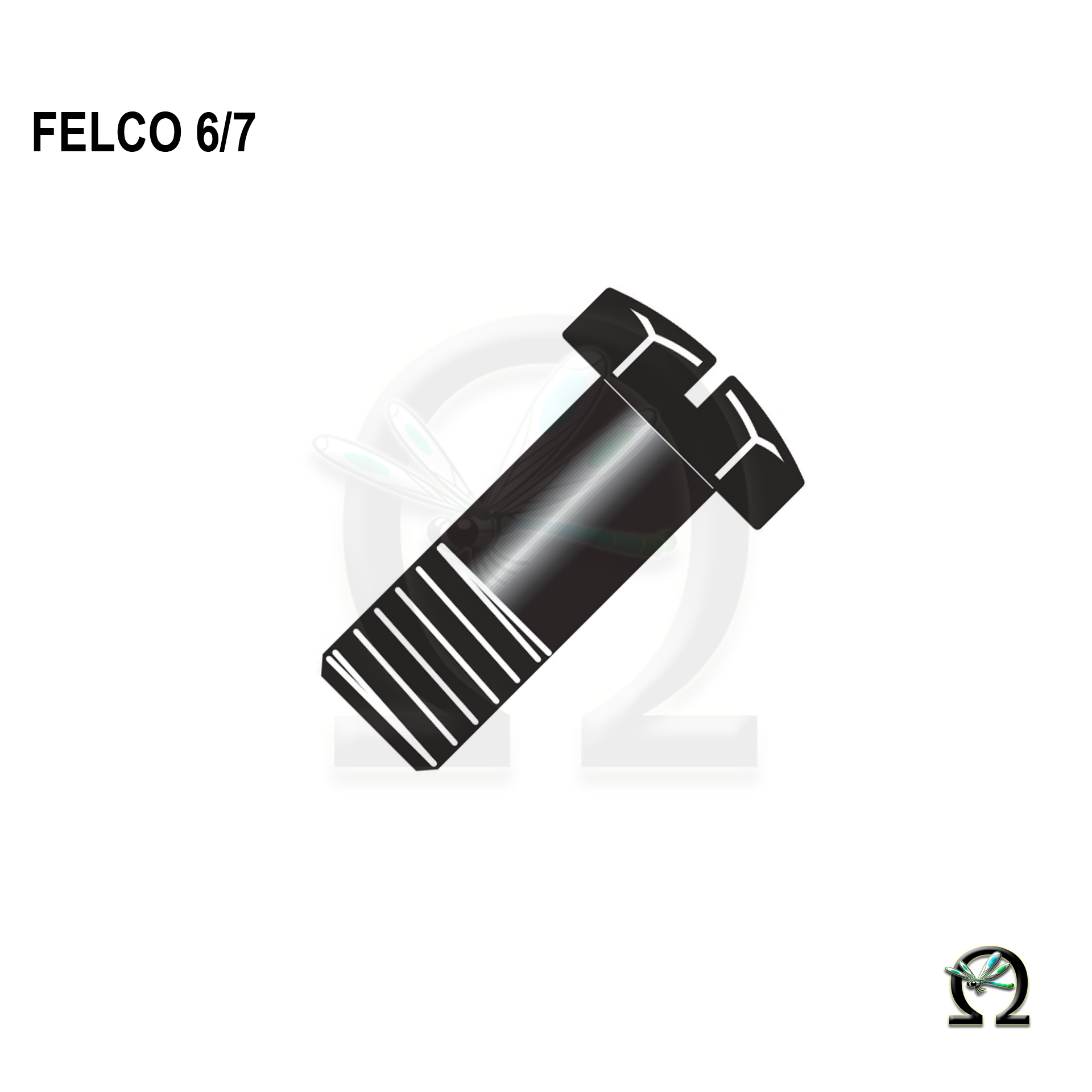 Schraube 6/7 für Gezahnten Sektor bei Felco-Gartenscheren, Zeichnung