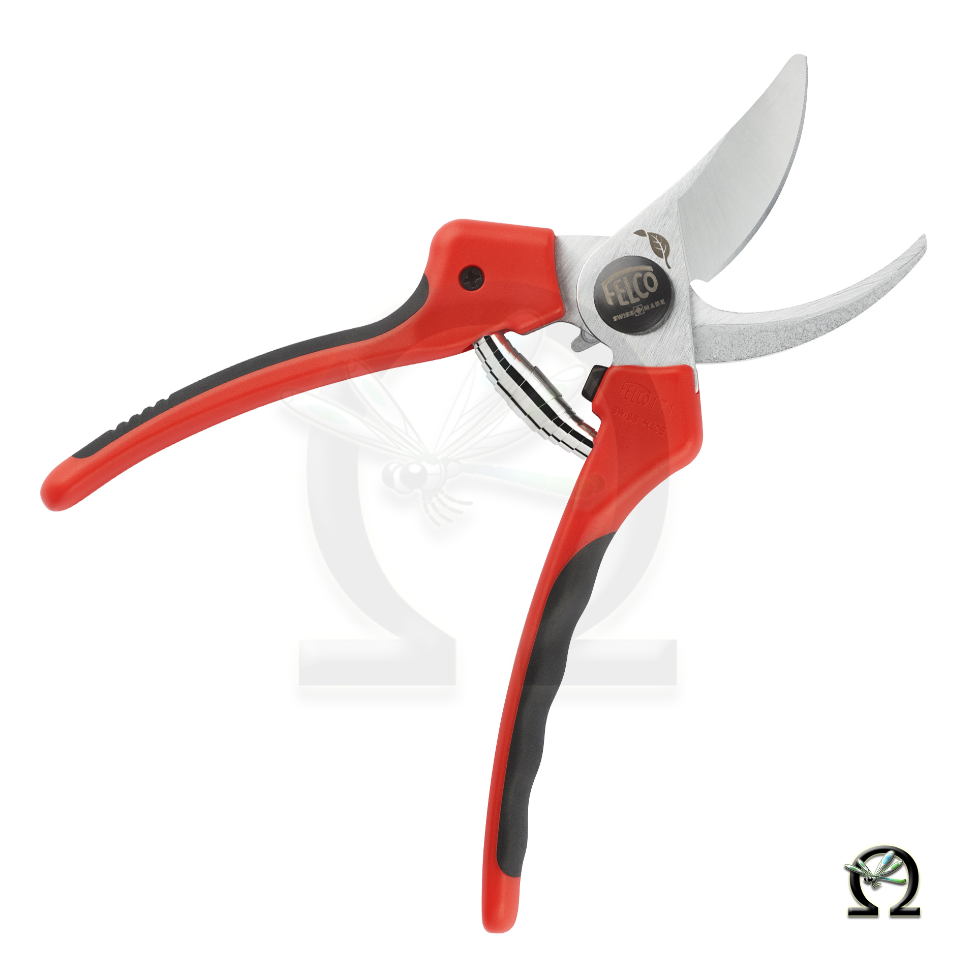 Gartenschere FELCO 171L geöffnet, Seitenansicht ohne Verschluss