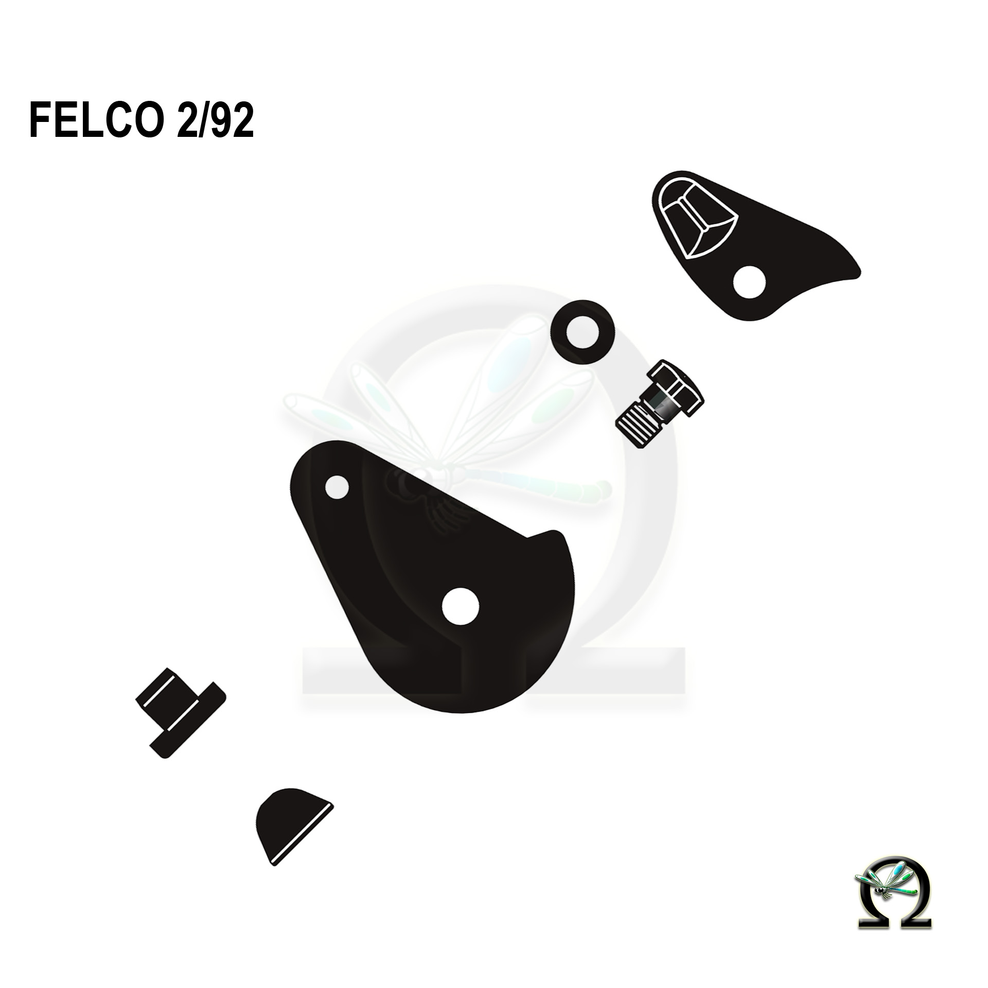 Reparatursatz 2/92 für Gartenscheren, Zeichnung