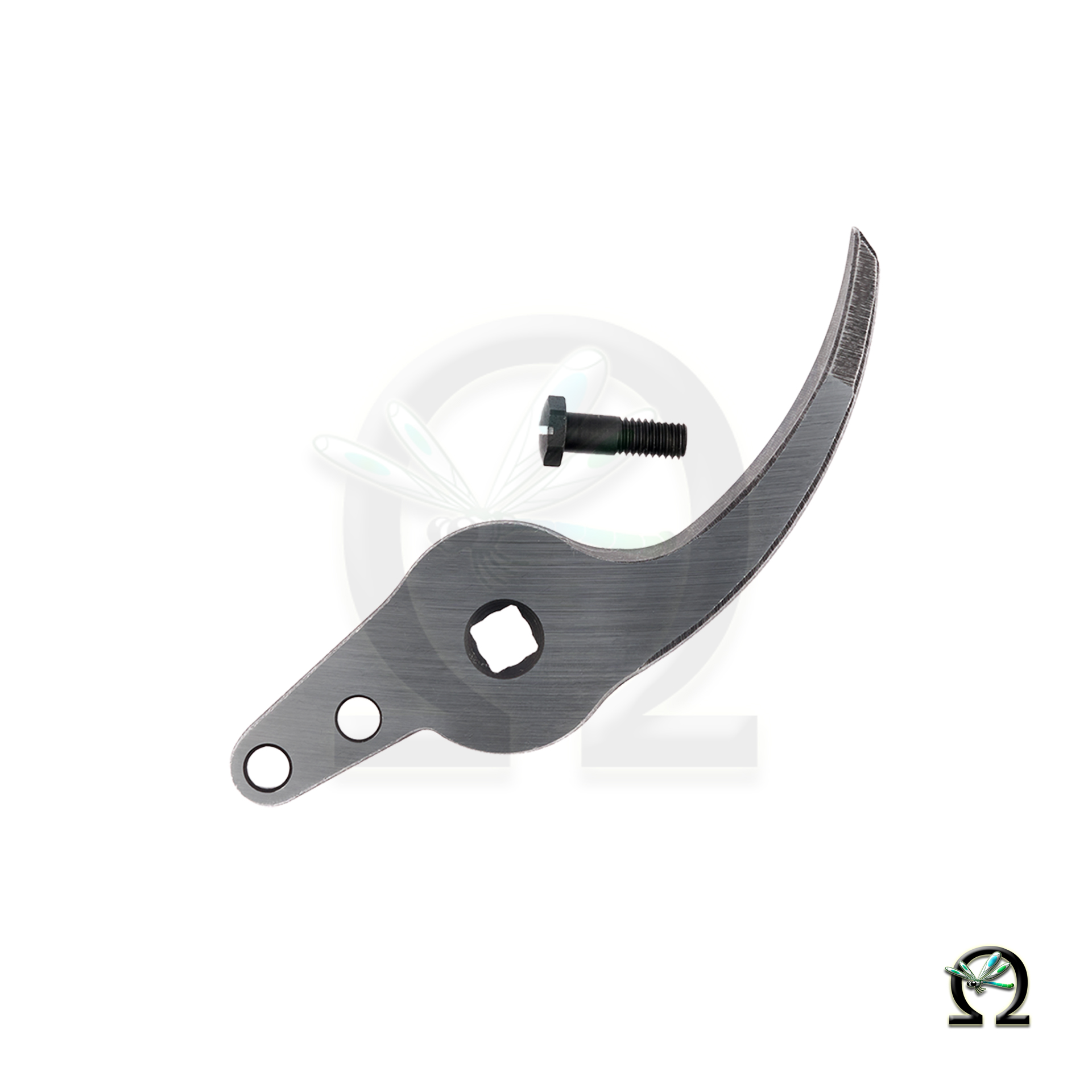 Die Gegenklinge 9/4 für Gartenscheren wird mit Schraube 7/6 geliefert