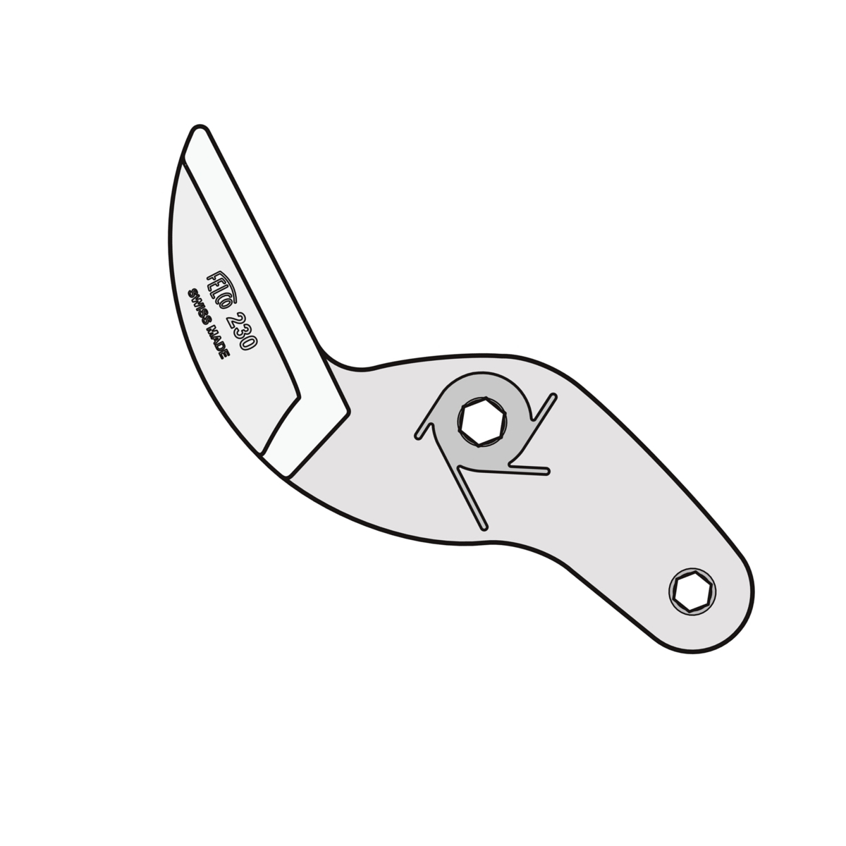 Felco Amboss 230/4 mit Muttern