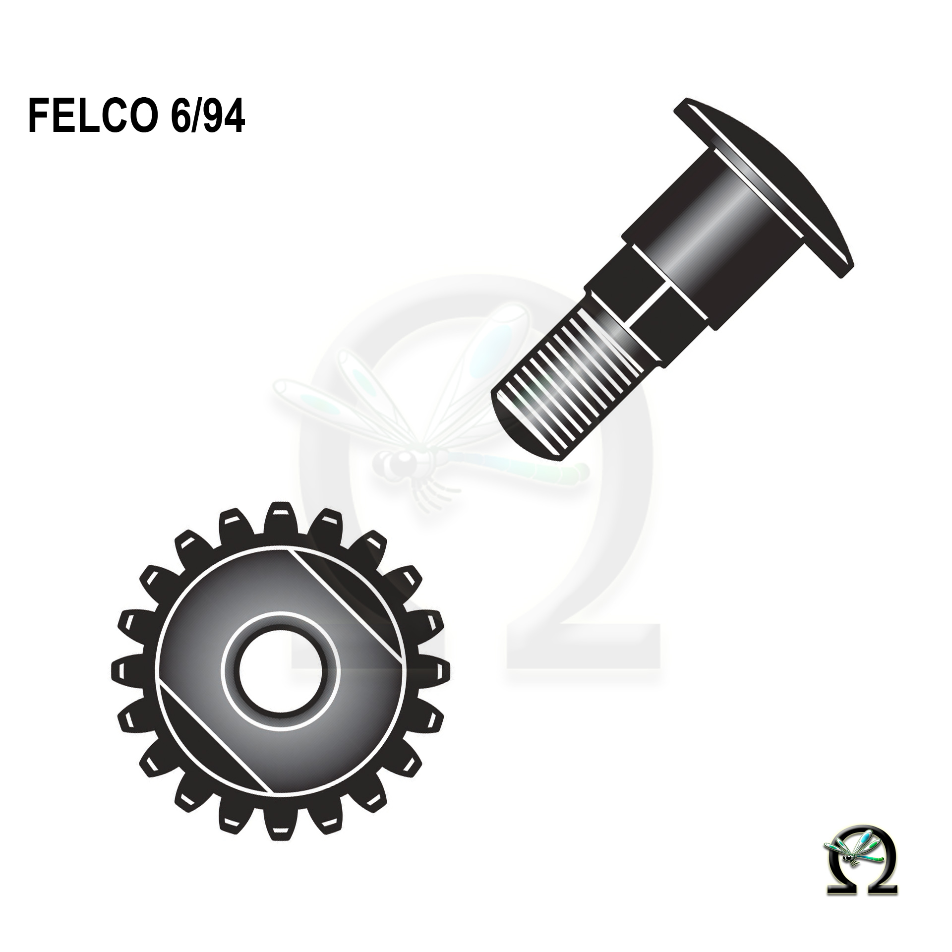 Reparatursatz 6/94 für Rebscheren und Gartenscheren von Felco, Zeichnung