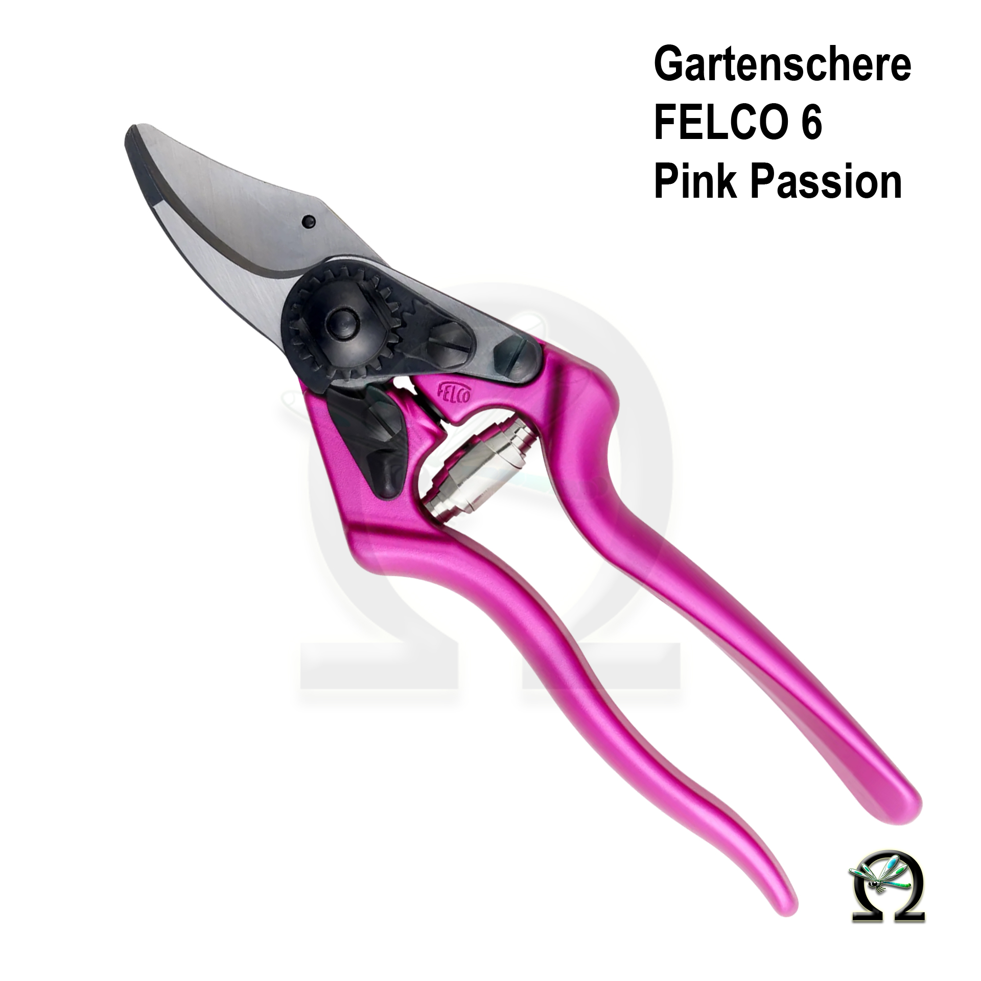 Gartenschere Felco 6 Pink Passion, geschlossen