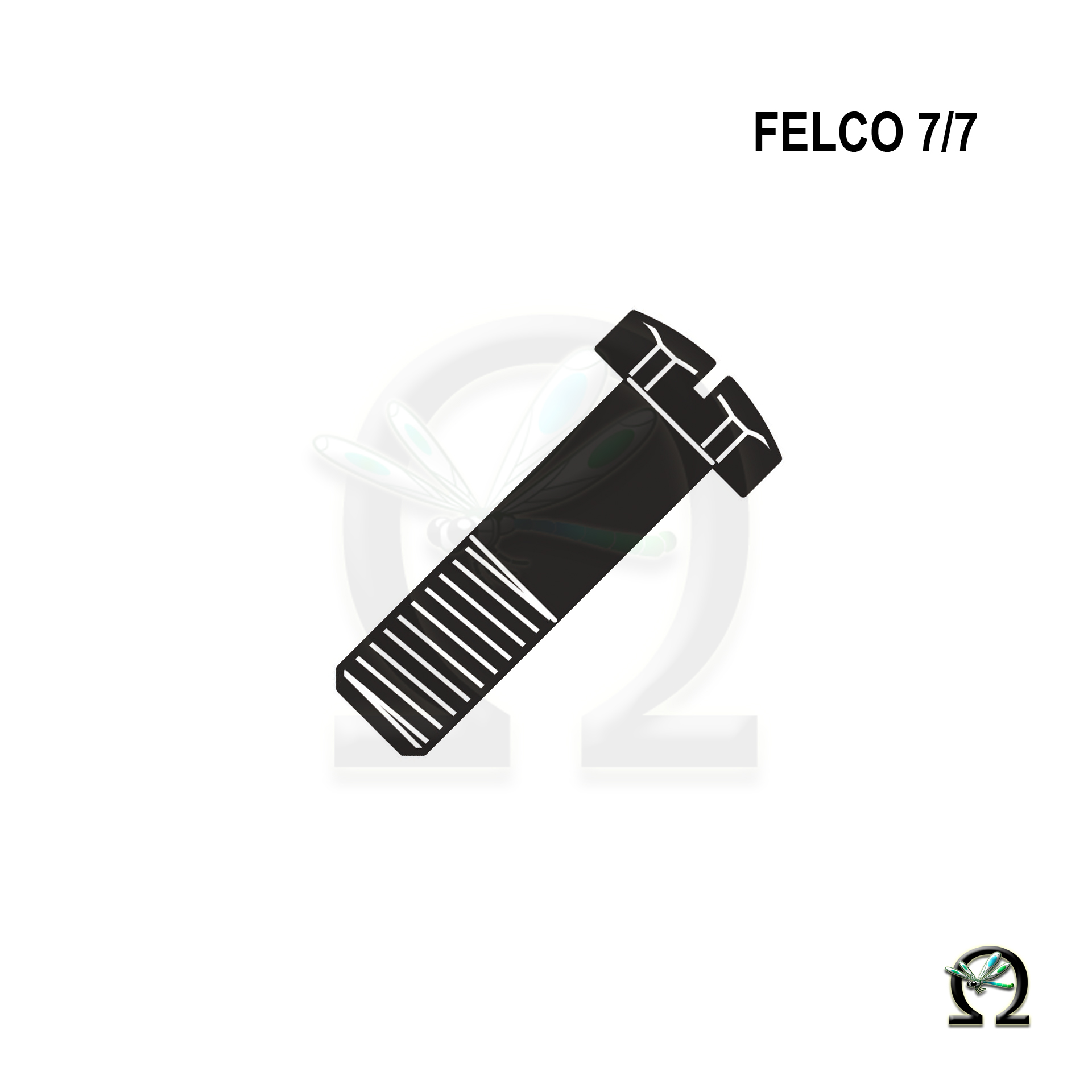 Schraube 7/7 für Gezahnten Sektor bei Felco-Gartenscheren, Zeichnung