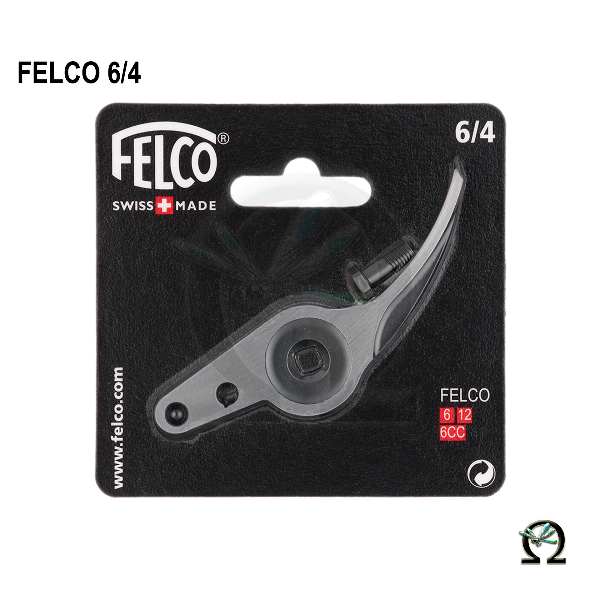 Gegenklinge 6/4 für Gartenscheren in der Verpackung