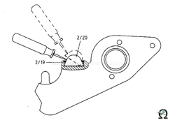 Austausch des Stoßdämpfers 2/20 bei Felco-Scheren.