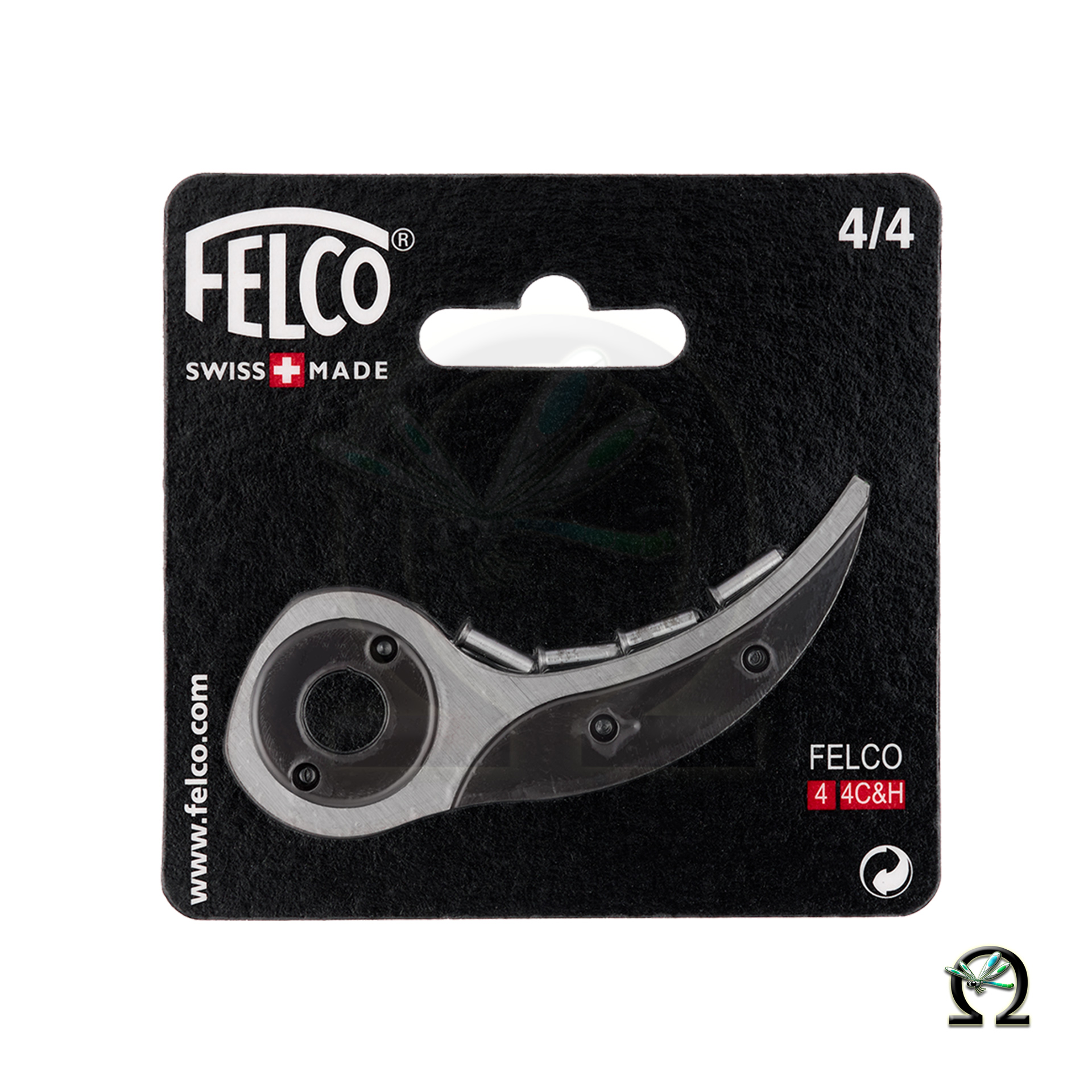 Gegenklinge 4/4 für Gartenscheren in der Verpackung