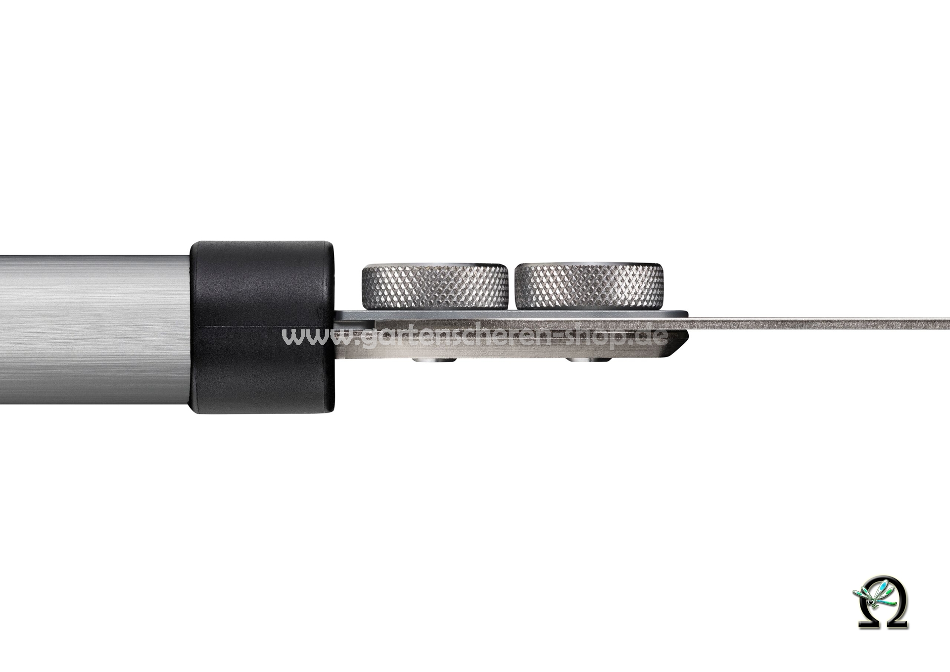 Die Sägeblattverschraubung der Stangensäge FELCO 682 von oben gesehen