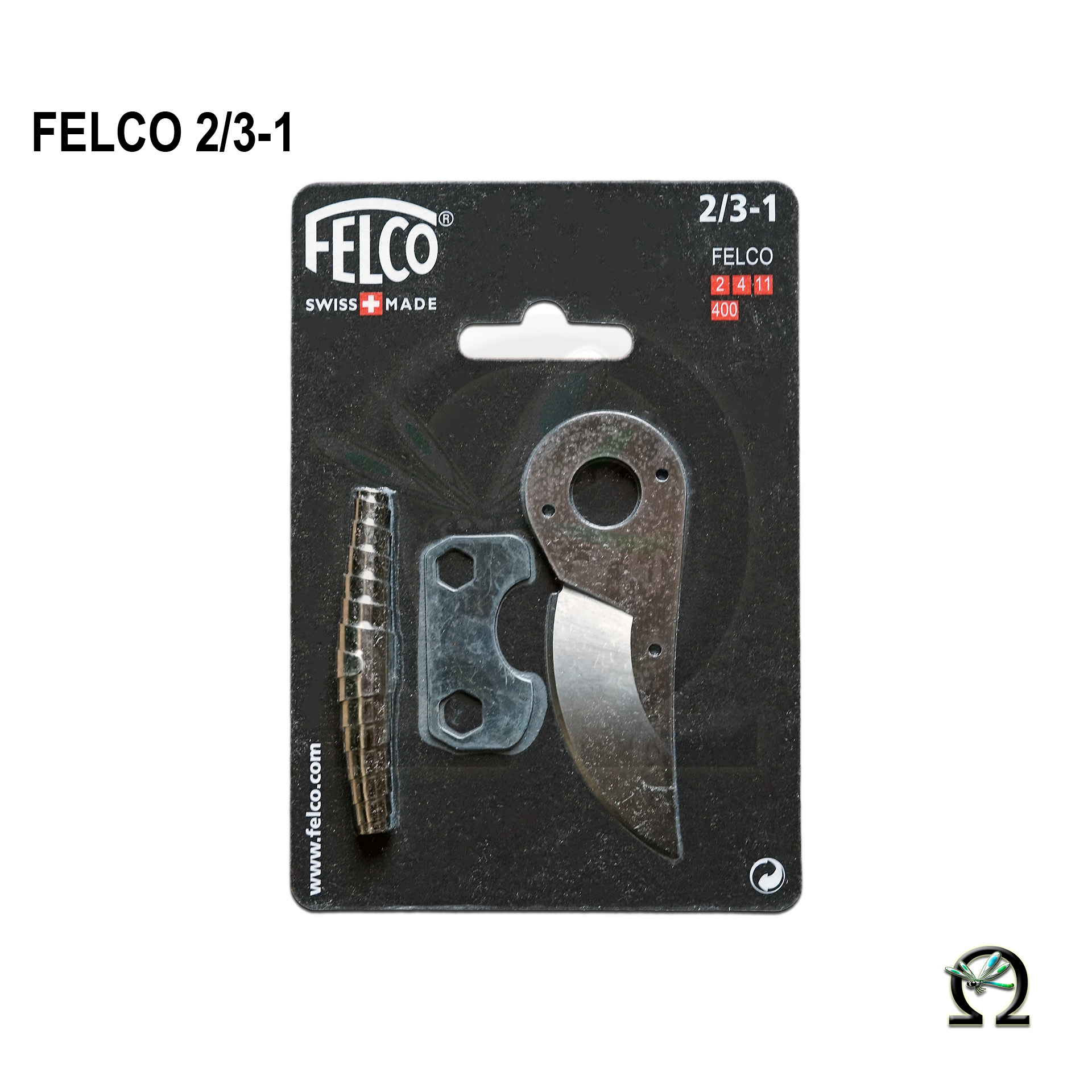 Felco Ersatzteilsatz 2/3-1 Klinge, Werkzeug, Feder für Gartenscheren in der Verpackung