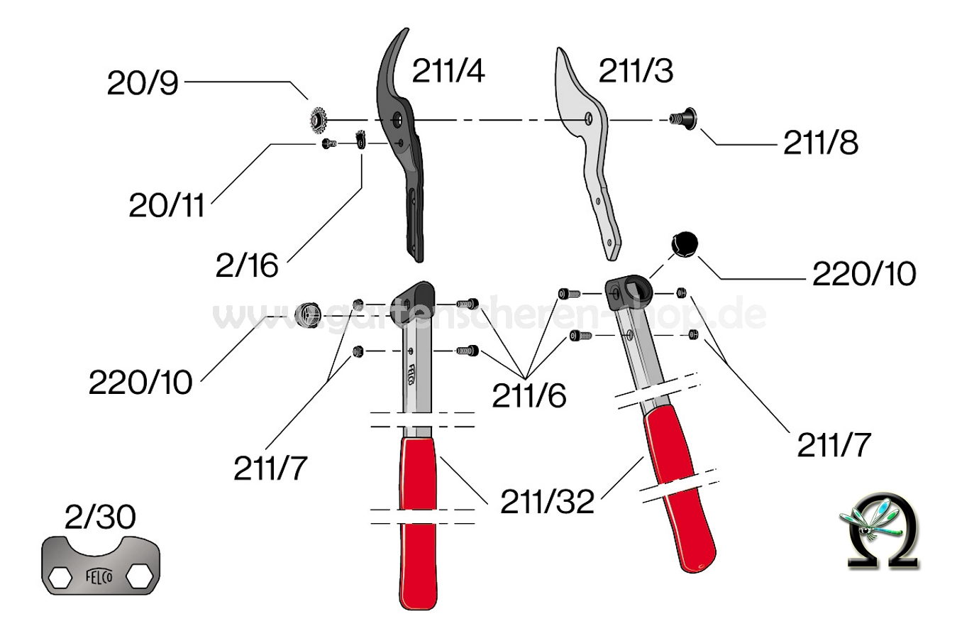 felco-211-50-explosionszeichnung